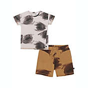 Kidding Around Size 2T Taffy 2-Piece Tee and Short Set in Tan