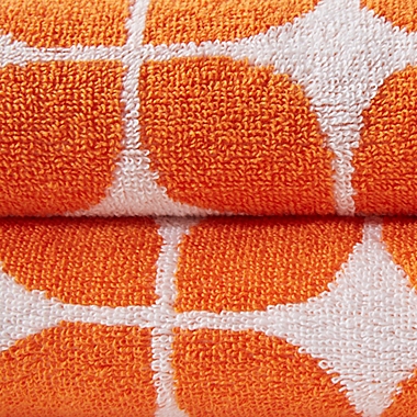 Intelligent Design Lita Cotton Jacquard 6-Piece Towel Set in Orange. View a larger version of this product image.
