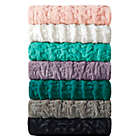 Alternate image 0 for Madison Park Ruched Faux Fur Throw Blanket in Aqua