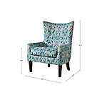 Alternate image 2 for Madison Park Carissa Shelter Wing Chair in Blue/Yellow