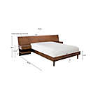 Alternate image 2 for INK+IVY&reg; Clark King Bed with Attached Nightstands in Pecan