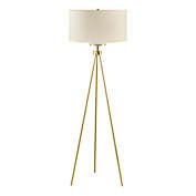 INK+IVY  Pacific Tripod Floor Lamp in Gold