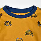Alternate image 1 for The Honest Company&reg; Size 2T 4-Piece Crabs/Stripes Short and Long Pajama Set in Yellow/Navy
