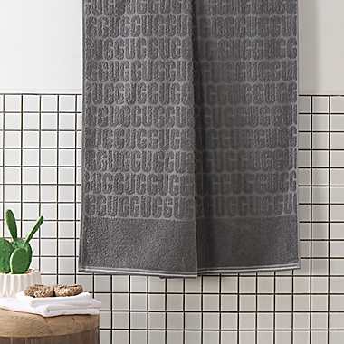 UGG&reg; Iggy XXL Bath Towel in Charcoal. View a larger version of this product image.