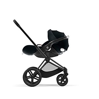 Cybex PRIAM 4 Stroller with Matte Black Frame and Deep Black Seat. View a larger version of this product image.