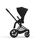 Alternate image 3 for Cybex PRIAM 4 Stroller with Matte Black Frame and Deep Black Seat
