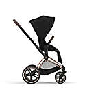 Alternate image 7 for CYBEX PRIAM 4 Single Stroller with Deep Black Seat in Rose Gold/Black