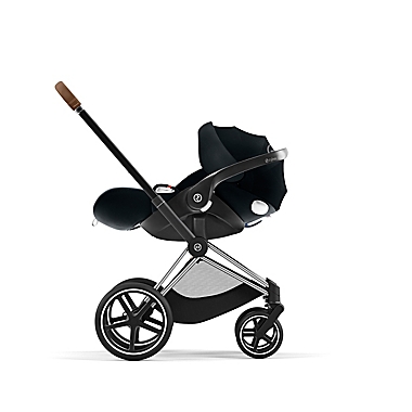 CYBEX&reg; PRIAM 4 Stroller with Chrome/Brown Frame and Mustard Yellow Seat. View a larger version of this product image.