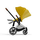 Alternate image 1 for CYBEX&reg; PRIAM 4 Stroller with Chrome/Brown Frame and Mustard Yellow Seat