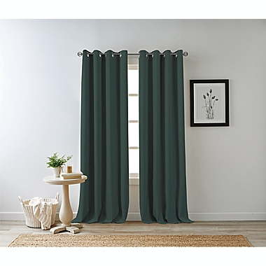 Bee &amp; Willow&trade; Hadley 84-Inch 100% Blackout Curtain in Emerald. View a larger version of this product image.
