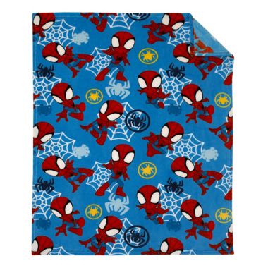 Marvel&reg; Spidey and His Amazing Friends Blanket in Blue. View a larger version of this product image.