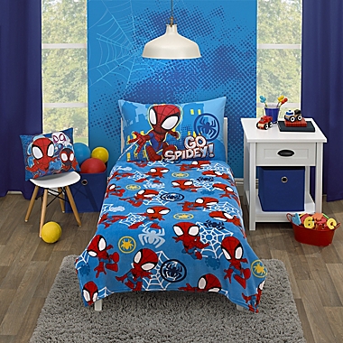 Marvel&reg; Spidey and His Amazing Friends Blanket in Blue. View a larger version of this product image.