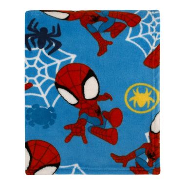Marvel&reg; Spidey and His Amazing Friends Blanket in Blue. View a larger version of this product image.