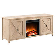 Hudson&amp;Canal&reg; Granger 58-Inch TV Stand with Electric Log Fireplace