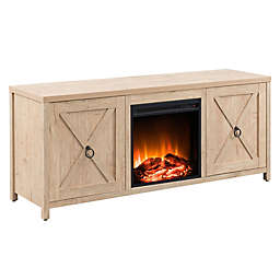 Hudson&Canal™ Granger 58-Inch TV Stand with Electric Log Fireplace