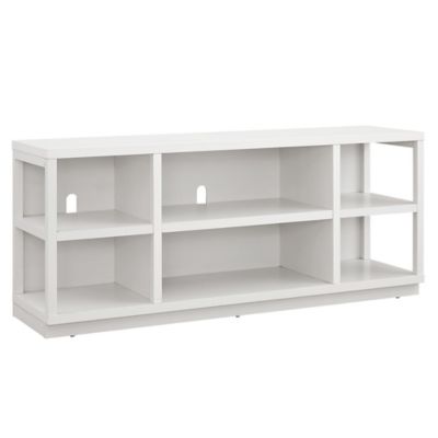 Hudson&canal Colton Tv Stand With Electric Log Fireplace In White/oak White/grey on Bed Bath & Beyond | AccuWeather Shop Hudson... 