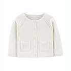 Alternate image 0 for carter&#39;s&reg; Size 3M Solid Cardigan in White