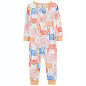 carter&#39;s&reg; Size 2T 1-Piece Crab 100% Snug Fit Cotton Footless PJs in Blue/Pink