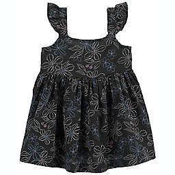 carter's® Size 6M Floral Flutter Dress in Black