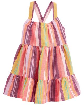 carter&#39;s&reg; Size 3M Multicolor Striped Linen Dress