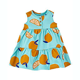 carter's® Newborn 2-Piece Fruit Sleeveless Dress and Diaper Cover Set in Blue