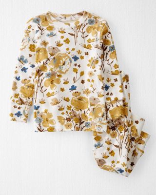 carter&#39;s&reg; 2-Piece Floral Pajama Set in Ochre