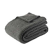Bee &amp; Willow&trade; Sweater Knit Twin Blanket in Granite Grey