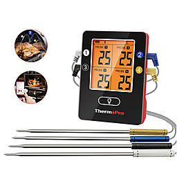 ThermoPro® TP25W Dual Probe Cooking Thermometer in Black/Red