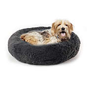 Precious Tails&reg; Bolster Shaggy Fur Dog Donut Bed