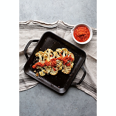 Lodge&reg; Chef Collection&trade; 11-Inch Cast Iron Square Griddle in Black. View a larger version of this product image.