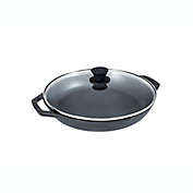 Lodge&reg; Chef Collection&trade; 12-Inch Cast Iron Covered Everyday Chef Pan in Black