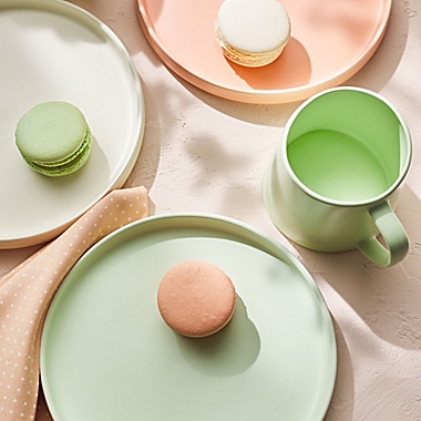 Stone + Lain Stella Dinner Plates in Lime Green (Set of 6). View a larger version of this product image.