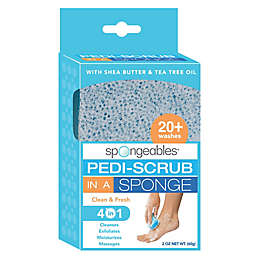 Spongeables™ Pedi-Scrub™ Tea Tree Oil & Shea Butter Pedi-Scrub Clean & Fresh Foot Sponge