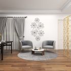 Alternate image 6 for Ridge Road D&eacute;cor 3-Piece 3D Starburst Sculptures with Crystals Metal Wall D&eacute;cor