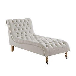 Shabby Chic Tanya Linen Chaise Lounge