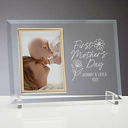 First Mother's Day Personalized 4-Inch x 6-Inch Glass Frame