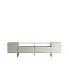 Alternate image 5 for Manhattan Comfort&copy; Celine 85.43-Inch TV Stand in Off-White/Mosaic Wood
