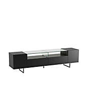 Manhattan Comfort&copy; Celine 85.43-Inch TV Stand in Black Faux Marble