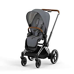 CYBEX e-PRIAM 2 Single Stroller with Soho Grey Seat in Brown/Grey
