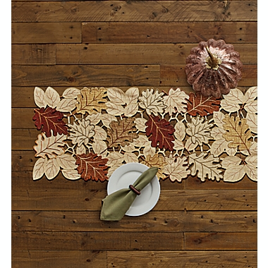 Harvest Autumn Bliss Cutwork 120-Inch Table Runner. View a larger version of this product image.