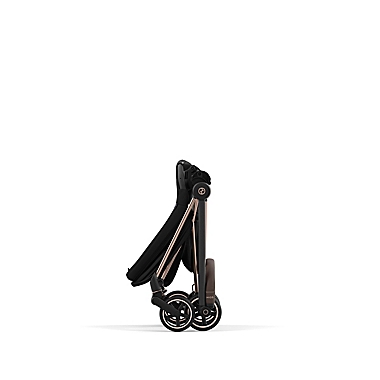 CYBEX Mios 3 Single Stroller with Black Seat in Rose Gold/Black. View a larger version of this product image.