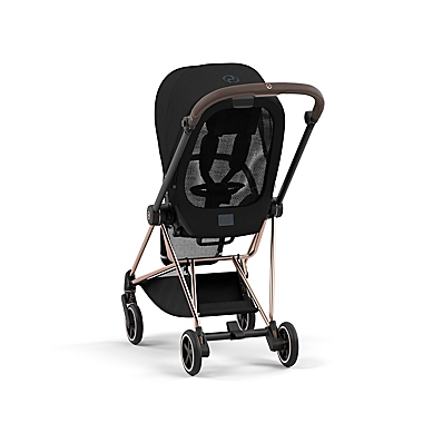 CYBEX Mios 3 Single Stroller with Black Seat in Rose Gold/Black. View a larger version of this product image.
