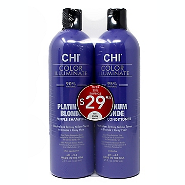 CHI® Color Illuminate 25 fl. oz. Platinum Blonde Shampoo and Conditioner | Bath & Beyond