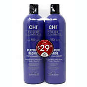 CHI&reg; Color Illuminate 25 fl. oz. Platinum Blonde Purple Shampoo and Conditioner