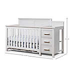 Alternate image 2 for Sorelle Farmhouse Convertible Crib and Changer in Weathered White
