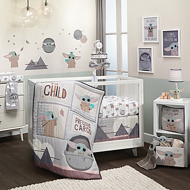 Lambs &amp; Ivy&reg; Star Wars&trade; The Child Fitted Crib Sheet in White. View a larger version of this product image.