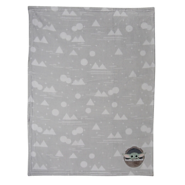 Lambs &amp; Ivy&reg; Star Wars&trade; The Child Baby Blanket in Grey. View a larger version of this product image.