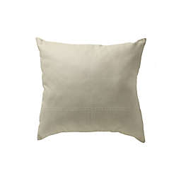 ELLE DECOR Abstract Paint Square Throw Pillow in Cream