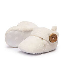 Shooshoos® Size 12-18M Winter Slipper Bootie in White