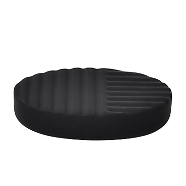 Studio 3B&trade; Rubber Lines Soap Dish in Tuxedo. View a larger version of this product image.